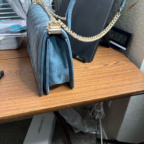 Bebe blue Metallic Quilted Shoulder Bag - Picture 12 of 16